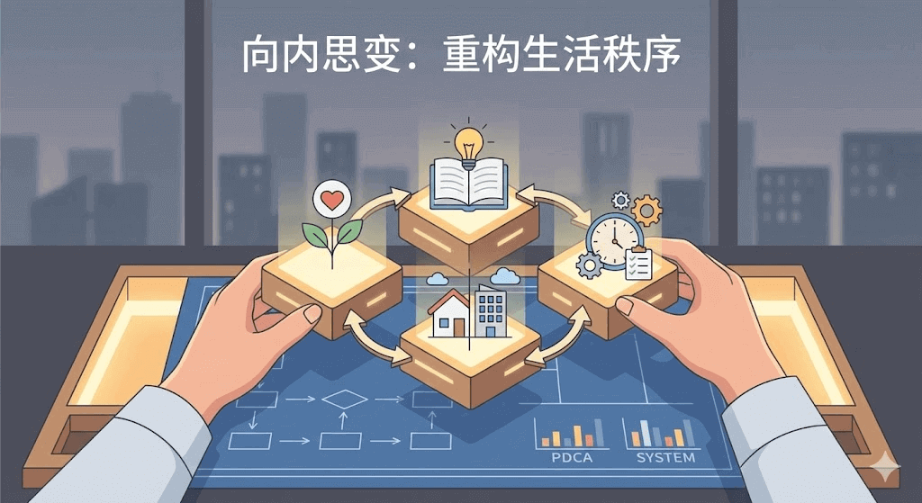 目标到践行思维流程示意图